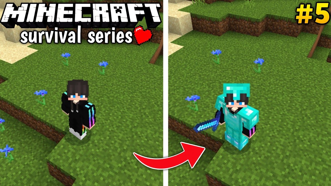 Making Full Enchanted Diamond Armor In Minecraft Survivel Series EP-6  #minecraft #mimecraftsurvival 