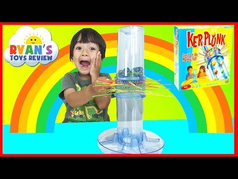 Family Fun Game For Kids KerPlunk Egg Surprise Toy Marvel Avengers Ryan ToysReview