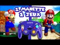 Jai fini mario 64 et sunshine en mme temps avec une seule manette 