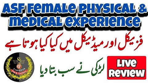 ASF Female Physical & Medical Test Experience | ASF Physical Measurements & Medical Checkup