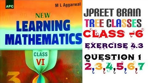 class 6 ml aggarwal chapter 4  exercise 4.3 question 1,q 2 q 3 q 4 q 5 q 6 q 7  #maths #mlaggarwal