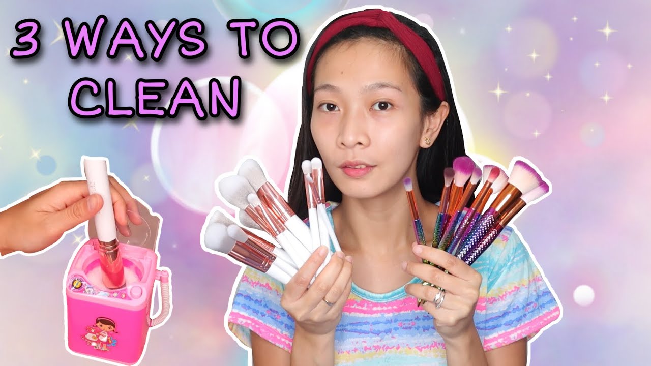 3 WAYS TO CLEAN MAKEUP BRUSHES AND SPONGES Easy and Affordable
