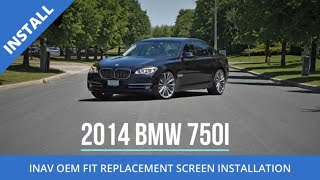 INSTALLATION INAV 10.25" Android Replacement Screen BMW 750i F01 CarPlay Backup Camera Navigation