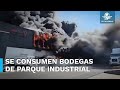 Se incendian bodegas de parque industrial en Querétaro