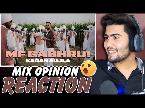 REACTION MF GABHRU (Official Video) KARAN AUJLA | Latest Punjabi Songs 2025 | USAMA REACTION