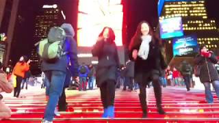 Shake It Off In Ny Times Square With Broadway Stars