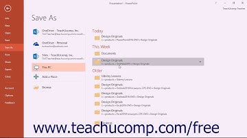 PowerPoint 2016 Tutorial Saving Presentations Only Microsoft Training