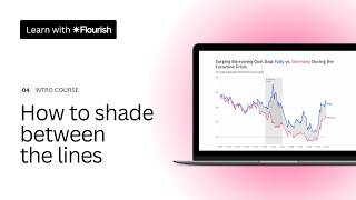 How to shade between lines in Flourish | Ep 4 - follow along course