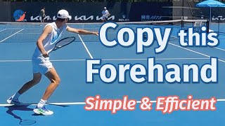 Learn from Sebastian Korda's Forehand - Simple, Quality Fundamentals (Efficient Technique Explained)