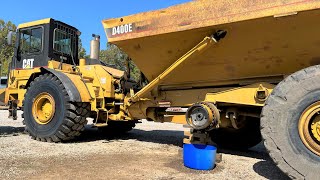 Replacing a Damaged Wheel Hub  Caterpillar 40 Ton Haul Truck