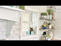 How To Make Open Kitchen Shelving With Chippy Painted Corbels  Farmhouse Kitchen