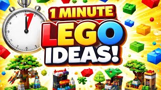 1 minute Lego ideas…