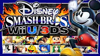 What if Disney made Super Smash Bros for Nintendo 3DS and Wii U?? // Disney Smash Bros 4 Roster!!
