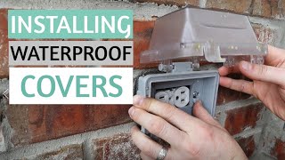 HOW TO INSTALL INSTALL AN OUTDOOR ELECTRICAL OUTLET COVER
