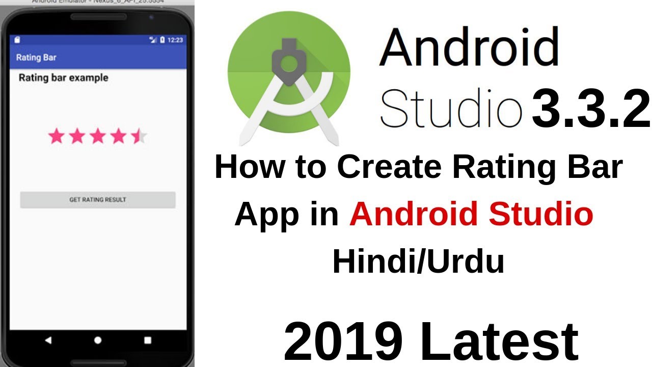 How to Create Rating Bar in Android Studio - YouTube