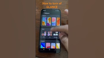 How to turn off GLANCE | For Samsung ALL MODELS