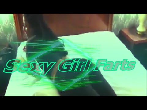 Sexy girl farts sexy brunette farts in black jeans