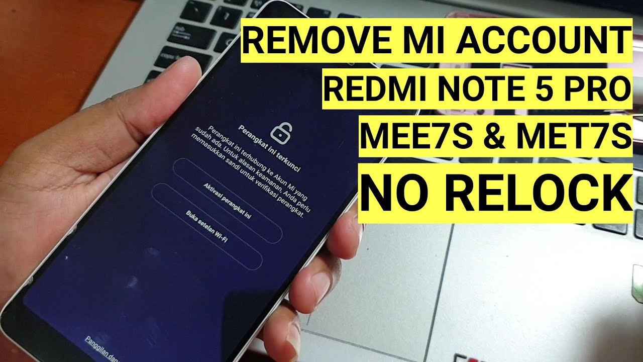 Redmi 7 Mi Account Remove Mrt