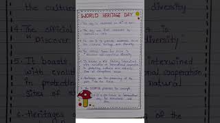 World heritage day 2026 | World heritage day theme 2026 | 10 lines on world heritage day #trending