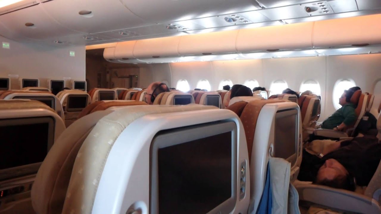 Singapore Airlines New York Jfk Frankfurt Economy Class A380 800 Video Report Apr 14 Youtube