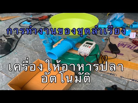 Diy Automatic fish feeder#เครื่องให้อาหารปลาอัตโนมัติ