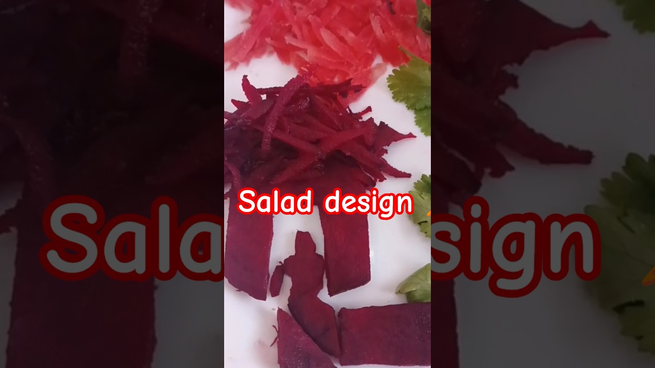New beetroot and Carrot salad design 🥕 