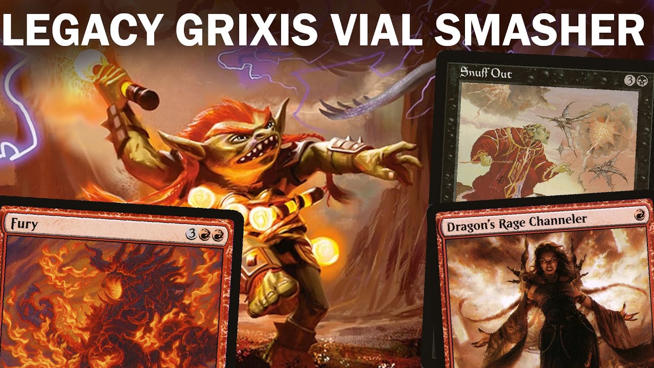 BIG SPELLS, BIG DAMAGE! Legacy Grixis Vial Smasher Control. "Free" spells that cost a lot! MTG
