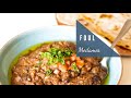 Ful Medames Dish  -  فول مدمس‎ - Egyptian Recipe