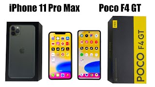 iPhone 11 PRO MAX vs POCO F4 GT SPEED TEST