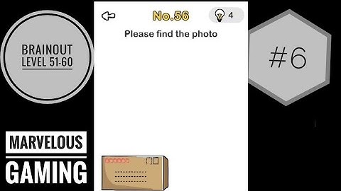 Brainout level 51-60 walkthrough solutions