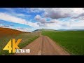 4k scenic drive  palouse roads washington state  3 hour of road drive with soothing music