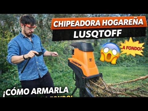 Lusqtoff home wood chipper: how to assemble and how to use it