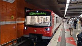 U-Bahn Nürnberg Mitfahrt In Der U3 Von Hauptbahnhof Bis Nordwestring Im Dt3 725