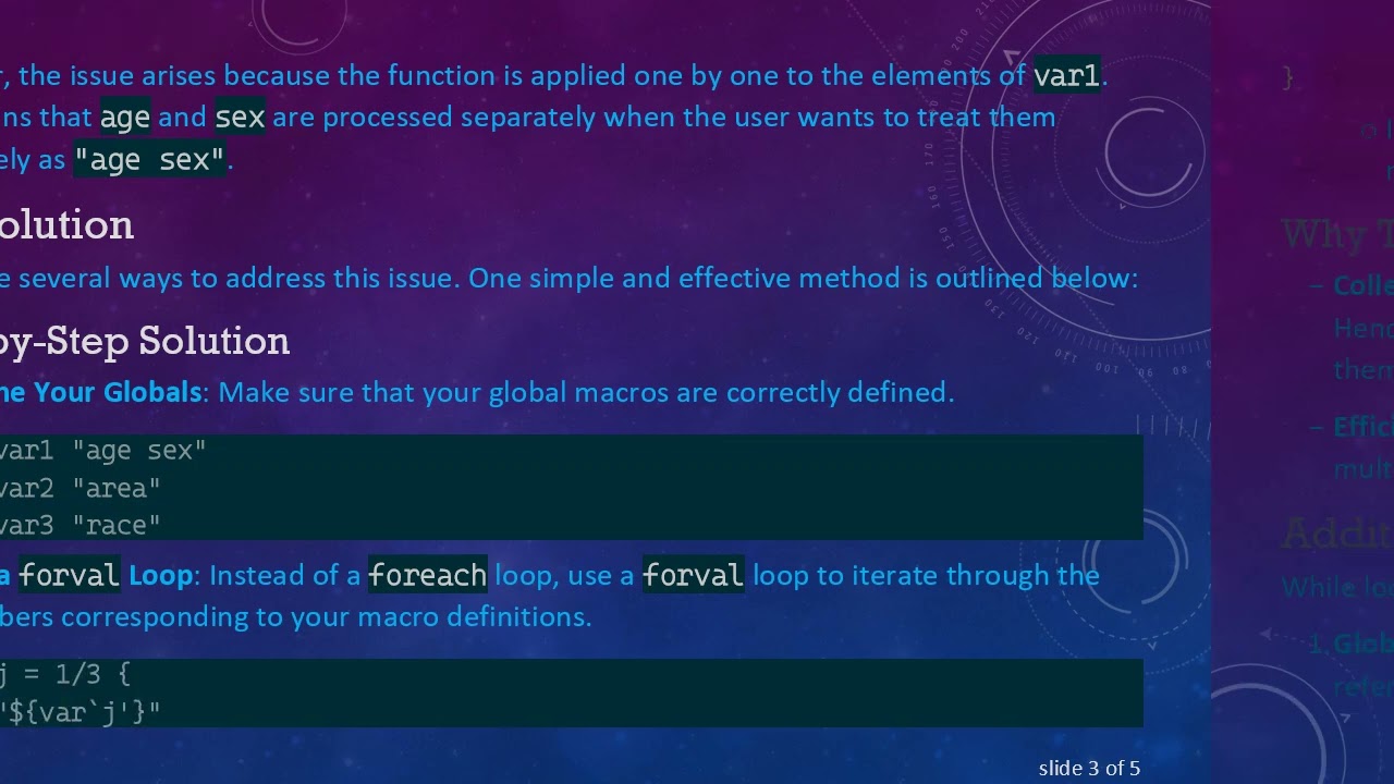Looping Through Global Macros in Stata