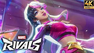 Marvel Rivals - Luna Snow (Carmine Cassette Skin) Gameplay Showcase (4K 60FPS)