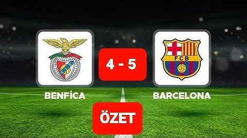 BENFİCA (4-5) BARCELONA MAÇ ÖZETİ  UEFA ŞAMPİYONLAR LİGİ 7. HAFTA MAÇI #barcelona