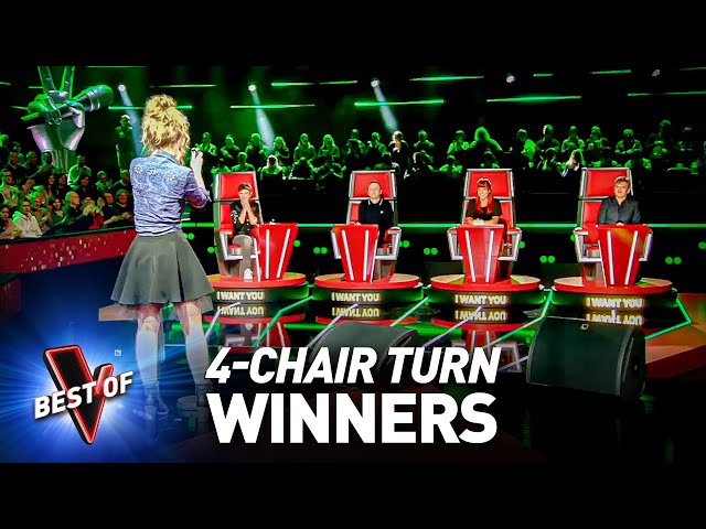 4-CHAIR TURN Blind Auditions of The Voice Winners 🏆 class=