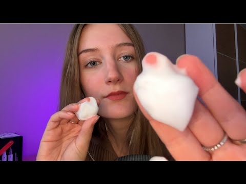 ASMR 5 min relaxing massage (layered sounds, positive affirmations)