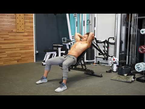 Cable Incline Bench Overhead Tricep Extension