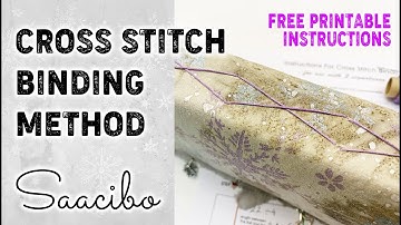 Cross Stitch Book Binding for Junk Journals  & Free Pattern