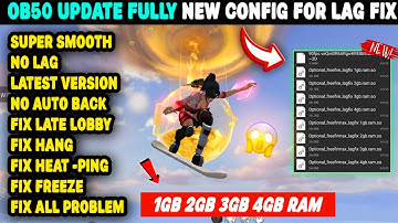 FREE FIRE LAG FIX 90FPS NEW CONFIG 🤯 FREE FIRE 1GB 2GB LAG FIX NEW HTML CONFIG | FF MAX LAG PROBLEM