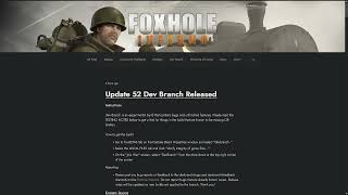 Self-proclaimed Foxhole veteran reads Update 52 Devbranch notes