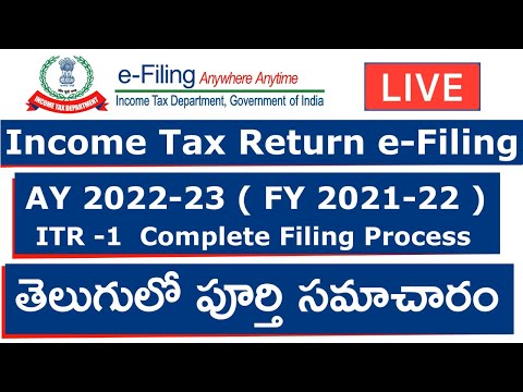 How to File Income Tax Return | ITR 1 Filing online | AY 22-23 | FY 21-22 | Income Tax e-Filing 2022
