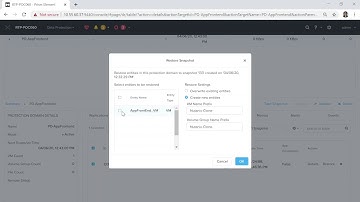 Taking and restoring snapshots