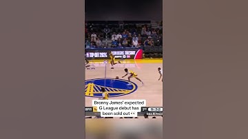 Thumbnail of Bronny James’ expected G-League debut is SOLD OUT #shorts