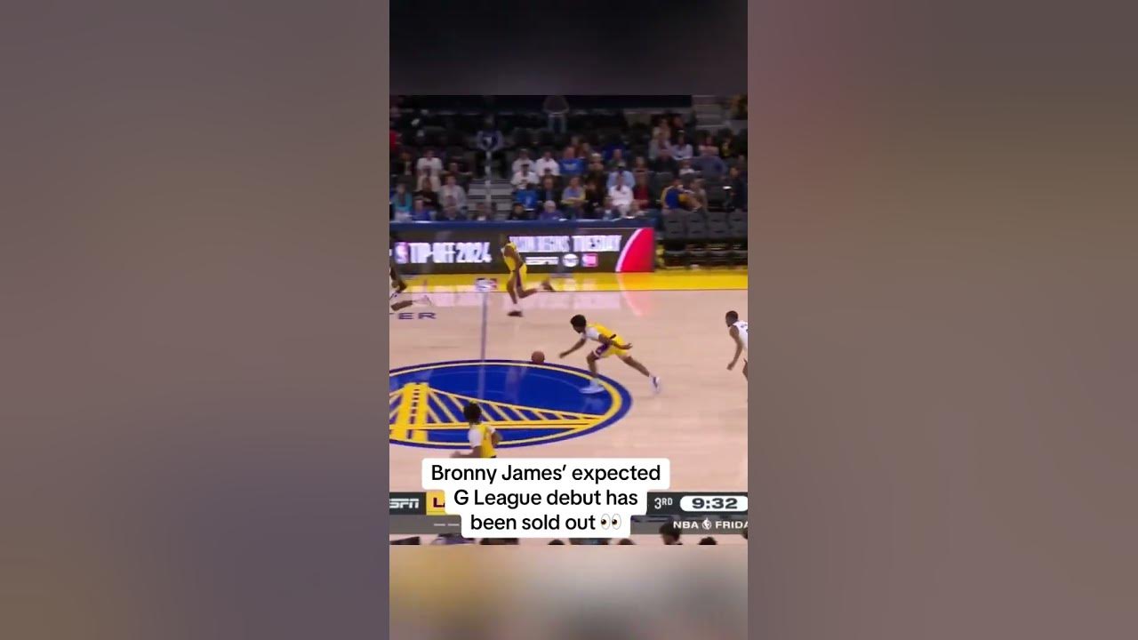 Bronny James’ expected G-League debut is SOLD OUT #shorts