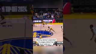 Bronny James’ expected G-League debut is SOLD OUT #shorts