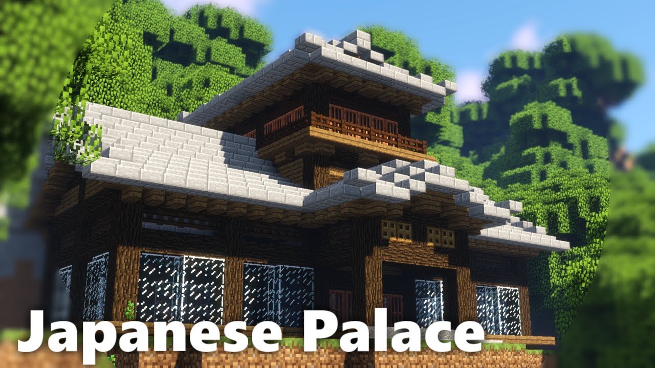 マイクラ カッコイイ和風のお屋敷の作り方 Minecraft Large Japanese House Tutorial Youtube