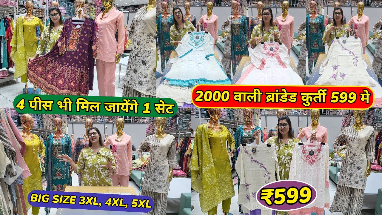 2000 वाली ब्रांडेड कुर्ती 599 मे KURTI FABRICS - KHADI, LINEN, 60-60 COTTON | KURTI WHOLESALE SURAT