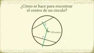 ¿Cómo se hace para encontrar el centro de un círculo?